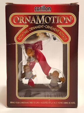 Vintage Noma Ornamotion Heavenly Angels With Motor and Box Carillon 1989
